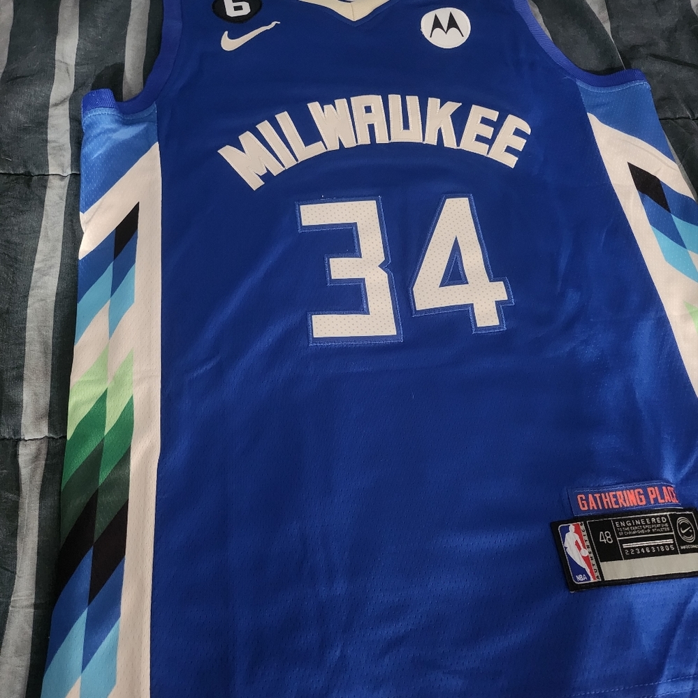 Giannis Antetokounmpo Bucks City Edition Jersey New
